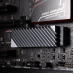 M.2 SSD NVMe Aluminum Heat Sink with Thermal Pad - Grey